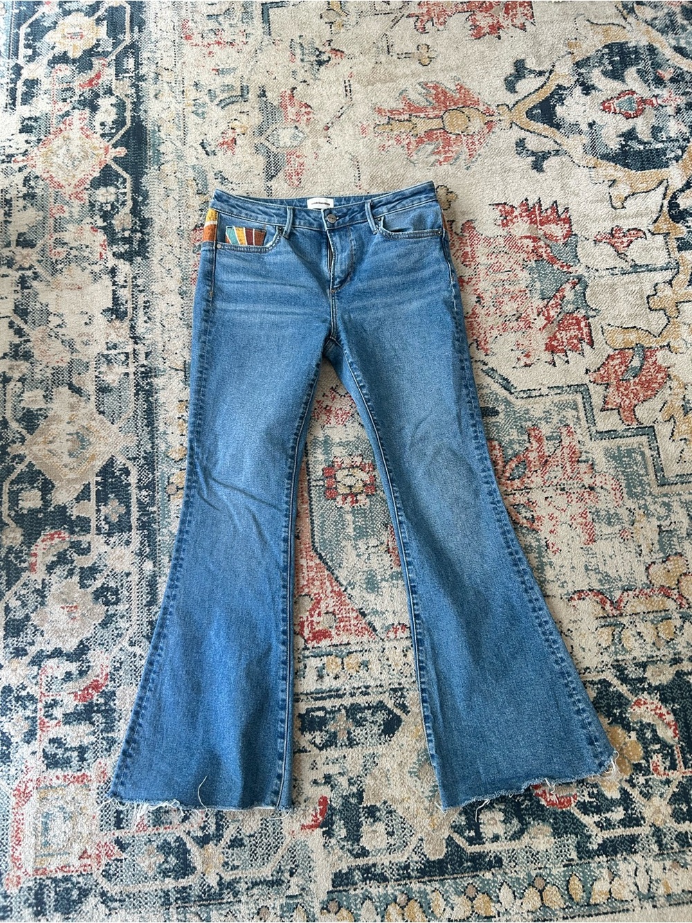 Flared Driftwood Farrah Jeans size 28